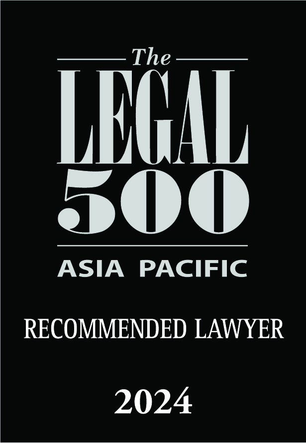 Legal 500 Asia Pacific - Recommended Lawyer