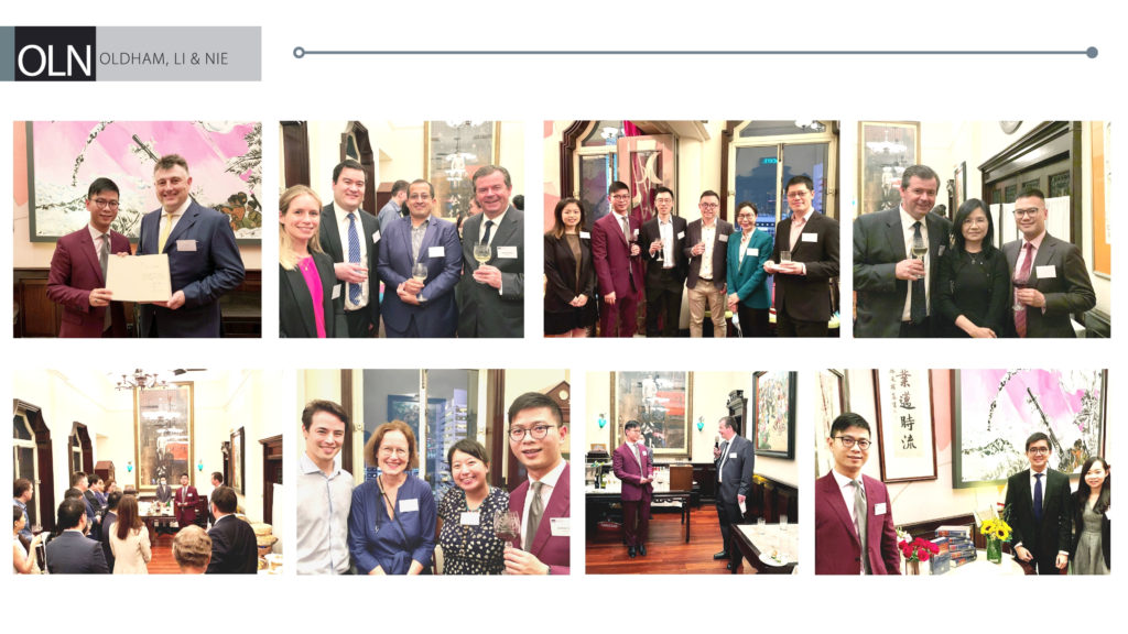 OLN Launch Reception of the Book International Commercial Arbitration, Dantes Leung with guests