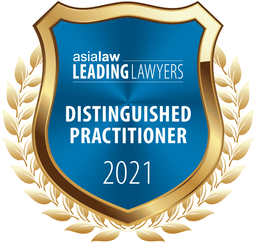 asialaw - distinguished practitioner 2021 badge