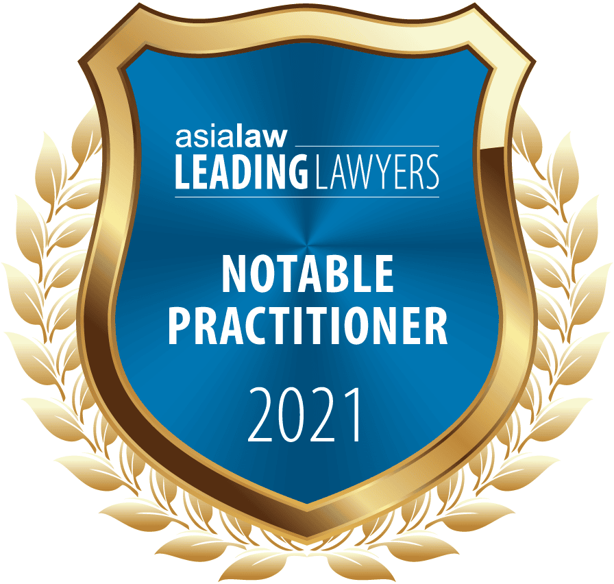 asialaw - notable practitioner 2021 badge