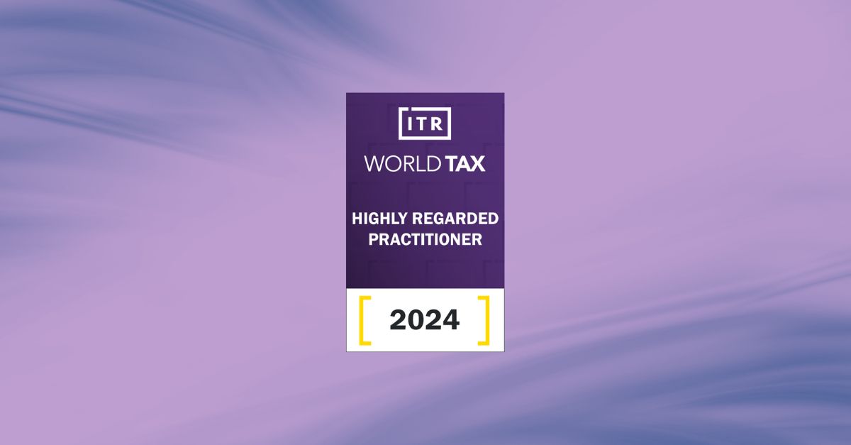 Oldham, Li & Nie is Once Again Recognised by ITR World Tax in the newly published 2024 edition